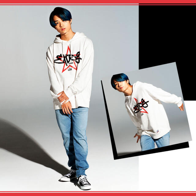 EXILE(エグザイル)のSTARTER × EXPG STUDIO ☆ コラボ パーカー ホワイト メンズのトップス(パーカー)の商品写真