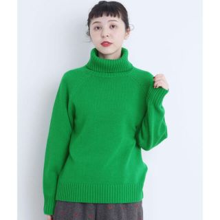 チャイルドウーマン(CHILD WOMAN)のExtrafine merino wool 5GGタートルネックプルオーバー(ニット/セーター)