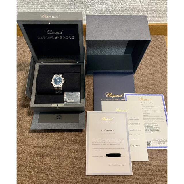 Chopard(ショパール)のまーちん様専用 ショパール アルパインイーグル ラージ 41mm ブルー文字盤 メンズの時計(腕時計(アナログ))の商品写真