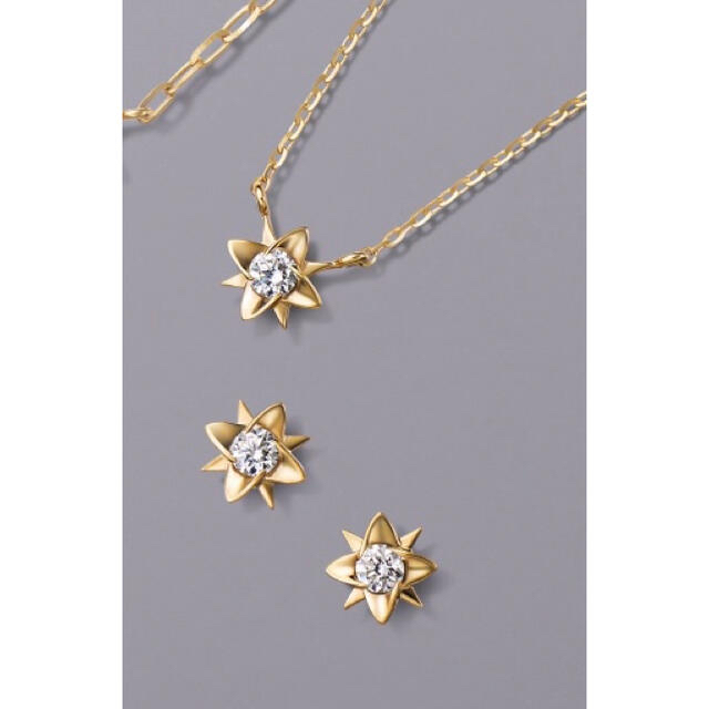 STAR JEWELRY(スタージュエリー)のスタージュエリー スターバーストダイヤネックレスピアスセット レディースのレディース その他(セット/コーデ)の商品写真