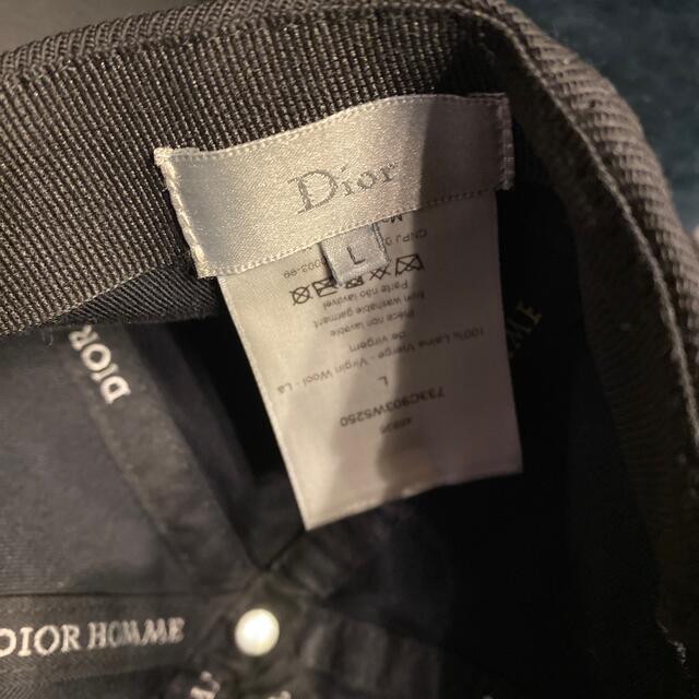 DIOR HOMME(ディオールオム)の本物ディオールオムHARDIORキャップDIORHOMMEハーディオール帽子L黒 メンズの帽子(キャップ)の商品写真