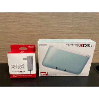 ニンテンドー3DS(ニンテンドー3DS)のNintendo 3DS LL ミント×ホワイト(携帯用ゲーム機本体)