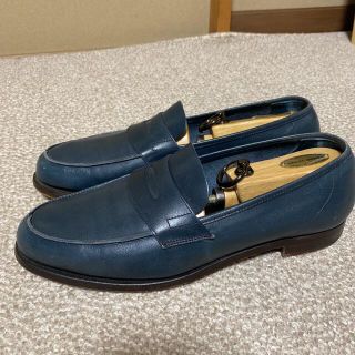 ポールスミス(Paul Smith)のクロケット&ジョーンズ 7Eポールスミス  ネイビー/コインローファー(ドレス/ビジネス)