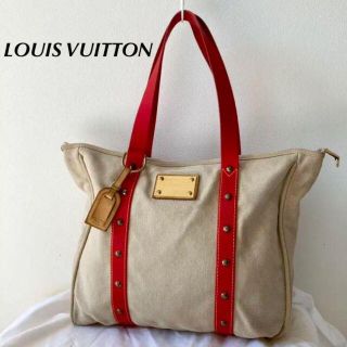 ルイヴィトン(LOUIS VUITTON)の正規品　ルイヴィトン　アンティグア カバGM  トートバッグ キャンバス A4可(トートバッグ)