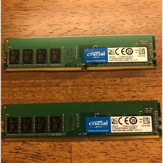 Crucial DDR4メモリ  16GB(8GBx2枚) DDR4-2400(PCパーツ)