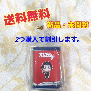 フジヤ(不二家)の新幹線パーサー×ペコ ミルキー缶(キャラクターグッズ)