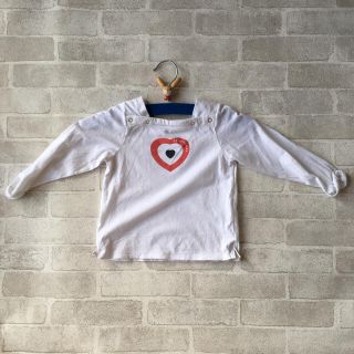 プチバトー(PETIT BATEAU)のプチバトー ハート カットソー(シャツ/カットソー)