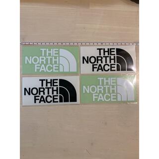 ザノースフェイス(THE NORTH FACE)のノースフェイス カッティング ステッカー 黒 白　各2枚セット(その他)