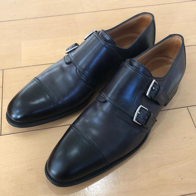 Hermes(エルメス)のエルメス　ジョンロブ製　LORD  ダブルモンクシューズ　42.5  黒 メンズの靴/シューズ(ドレス/ビジネス)の商品写真