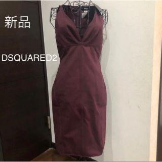 ディースクエアード(DSQUARED2)の再値下げ 新品未使用タグ付き　ディースクエアード　DSQUARED2 ワンピース(ひざ丈ワンピース)