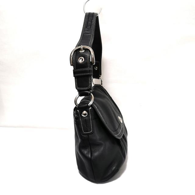 COACH - コーチ ショルダーバッグ F13729 黒 レザーの通販 by ブラン