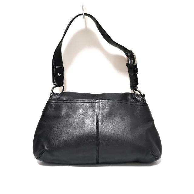 COACH - コーチ ショルダーバッグ F13729 黒 レザーの通販 by ブラン