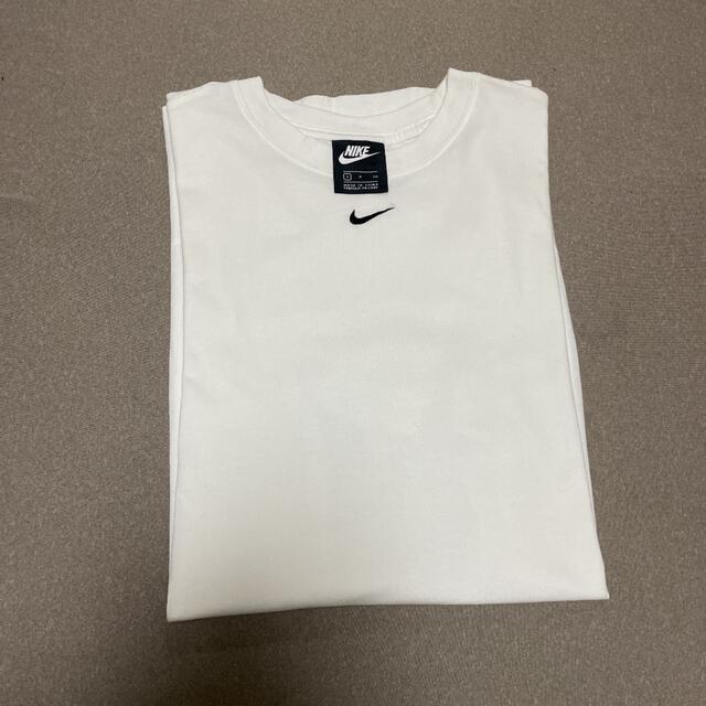 NIKE(ナイキ)のNIKE ナイキ ミニロゴ Tシャツワンピース レディース　S 白 レディースのトップス(Tシャツ(半袖/袖なし))の商品写真