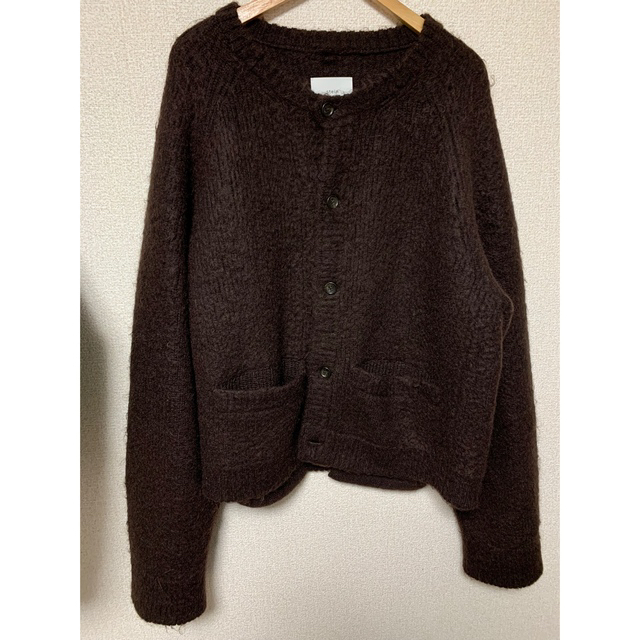 SUNSEA(サンシー)のstein KID MOHAIR CARDIGAN D.Brown 20aw メンズのトップス(カーディガン)の商品写真