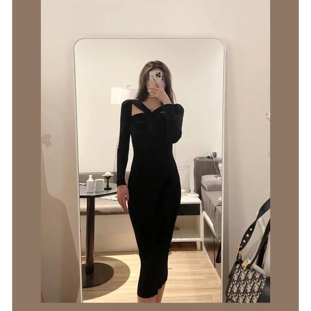 ✳️人気新作 新品SelfPortrait 黒ロングワンピース - ワンピース ✳️人気新作 新品SelfPortrait 黒ロングワンピース - ワンピース