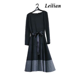 レリアン(leilian)のLeilian バイカラー切り替えワンピース(ロングワンピース/マキシワンピース)