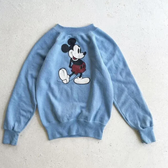 Disney(ディズニー)の難有り！！vintage ミッキー sweat KIDS10-12 キッズ/ベビー/マタニティのキッズ服男の子用(90cm~)(Tシャツ/カットソー)の商品写真