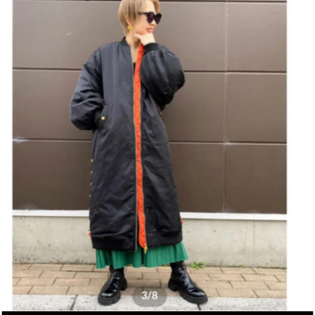 【Risley】MA-1 Long Blouson 完売品　grench レディースのジャケット/アウター(ミリタリージャケット)の商品写真