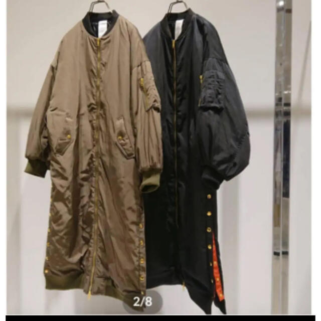 【Risley】MA-1 Long Blouson 完売品　grench レディースのジャケット/アウター(ミリタリージャケット)の商品写真