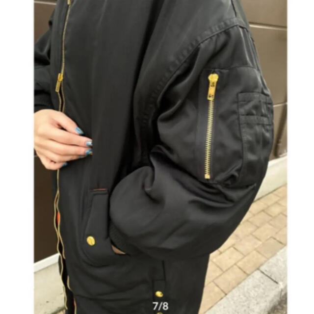 【Risley】MA-1 Long Blouson 完売品　grench レディースのジャケット/アウター(ミリタリージャケット)の商品写真