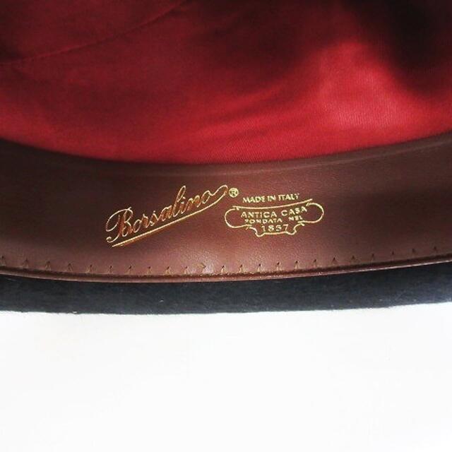 Borsalino(ボルサリーノ)のボルサリーノ 美品 ラビットファー 中折ハット 帽子 ヘッドウエア 箱付 60 メンズの帽子(ハット)の商品写真