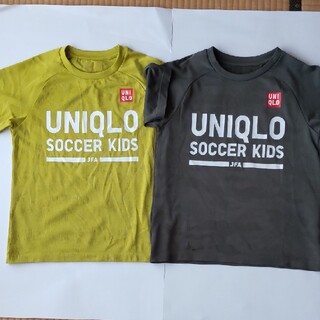 ユニクロ(UNIQLO)のユニクロ サッカー( KIDS130)  Tシャツ 2点セット 古着(ウェア)
