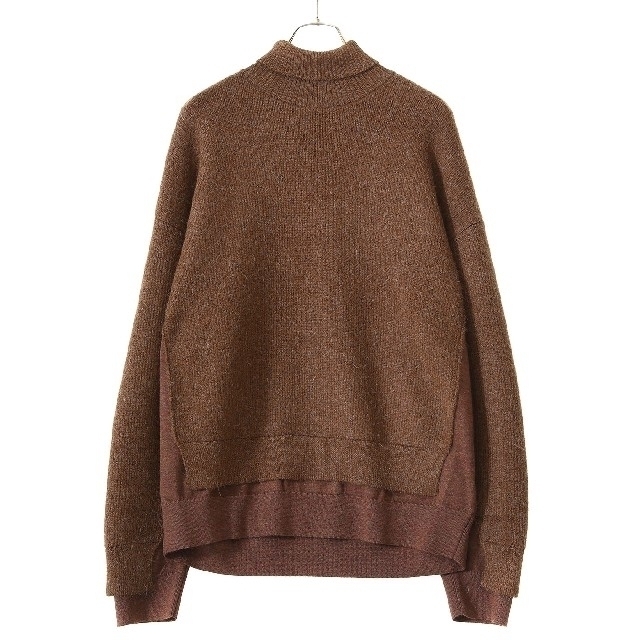 SUNSEA(サンシー)のYOKE 20AW CONNECTING HIGHT NECK KNIT LS メンズのトップス(ニット/セーター)の商品写真