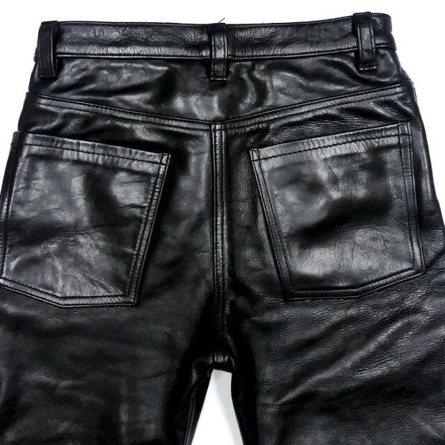 VANSON - バンソン 米国製 レザーパンツ メンズ W30 黒 バイク 革