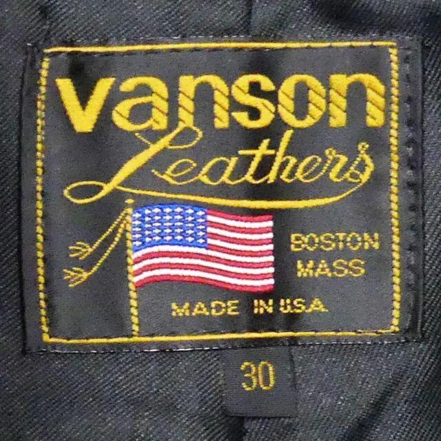 Vanson Made in USA 本革黒 ライダース ライディング W29