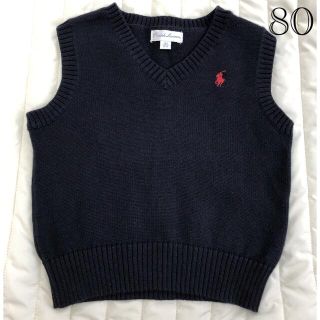 ポロラルフローレン(POLO RALPH LAUREN)のラルフローレン　ベスト　18m 80 紺　ネイビー(ニット/セーター)