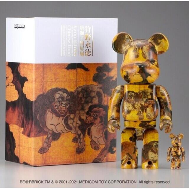 その他BE@RBRICK 狩野永徳 唐獅子図屏風 100% ＆ 400%