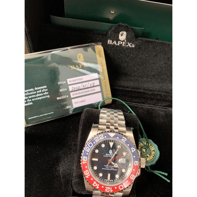 A BATHING APE(アベイシングエイプ)のbapex type2 RED ベイペックス メンズの時計(腕時計(アナログ))の商品写真