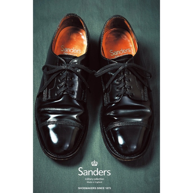 SANDERS スエード 別注 MILITARY NO LACE SHOE 8