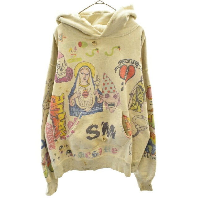 SAINT MICHAEL Mxxxxxx DRAWING HOODIE XL