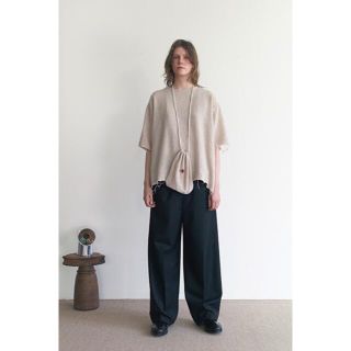 sunsea ss N.M THICKENED w/耳 WIDE PANTS