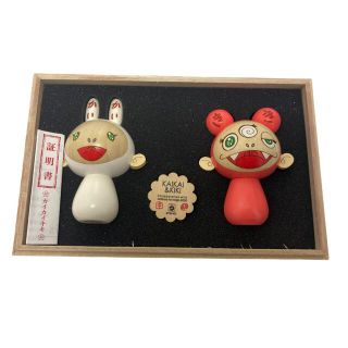  新品 卯三郎の孫 コラボ カイカイキキこけし 村上隆 ぬいぐるみ サイン入り(その他)