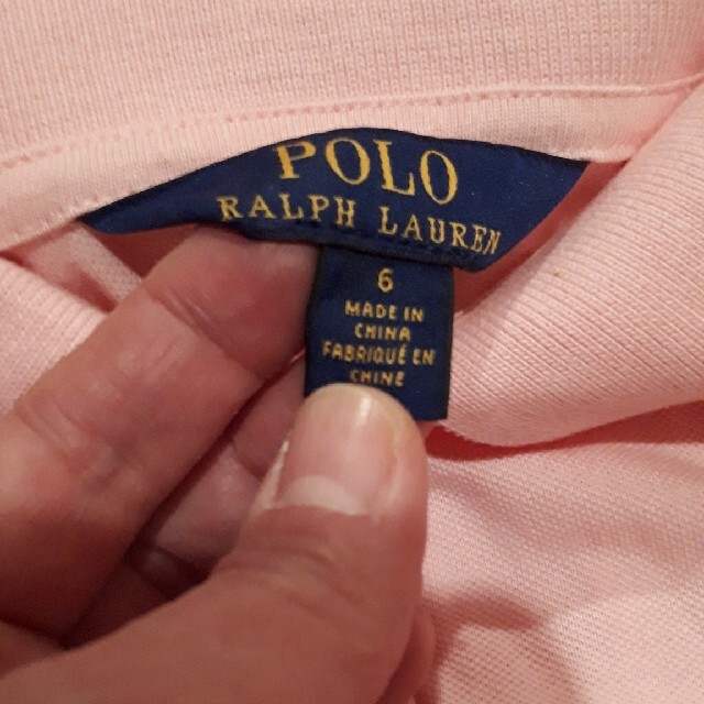 POLO RALPH LAUREN(ポロラルフローレン)のRALPH LAUREN　ポロシャツ　袖無し　女児 キッズ/ベビー/マタニティのキッズ服女の子用(90cm~)(Tシャツ/カットソー)の商品写真