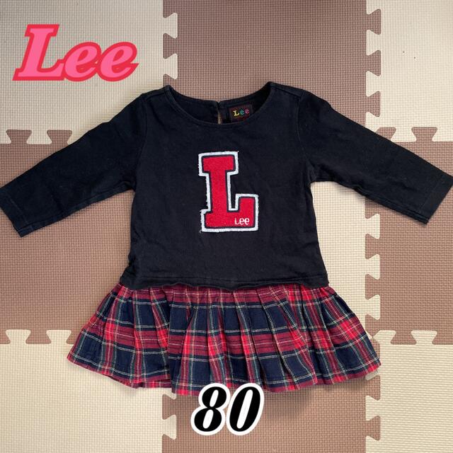 Lee(リー)のLee ベビー 80 長袖ワンピース セットアップ風 キッズ/ベビー/マタニティのベビー服(~85cm)(ワンピース)の商品写真