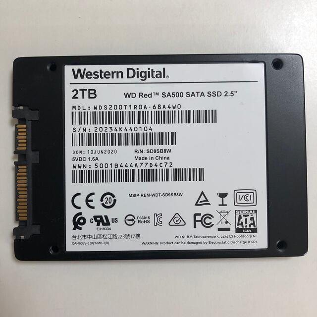 WD RED SA500 2TB 2.5 SSD 2.0TB