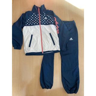 アディダス(adidas)のウインドブレーカー　上下　アディダス　150(ジャケット/上着)