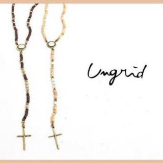 アングリッド(Ungrid)のungridアングリッド ビーズ ロザリオ ネックレス(ネックレス)