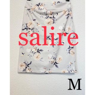 サリア(salire)の【※即日発送※】　salire サリア　タイト　スカート　花柄　M(ひざ丈スカート)