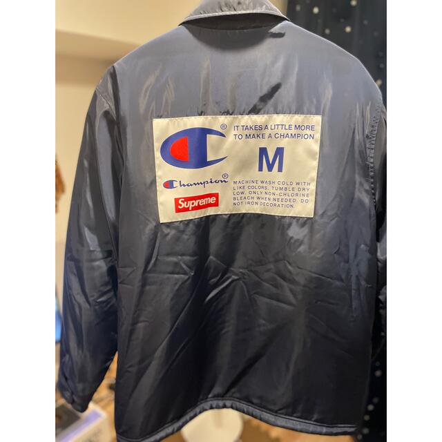 メール便指定可能 supreme チャンピオン コーチジャケット ネイビー M