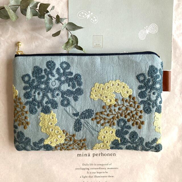 アウトレット 美品 ファスナーポーチ2♡ ミナペルホネンハンドメイド