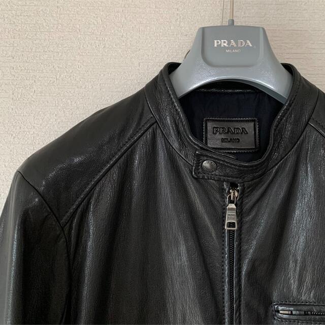 PRADA(プラダ)の【定価70万/新古】PRADA レザージャケット margiela 5zip メンズのジャケット/アウター(レザージャケット)の商品写真