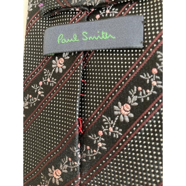 Paul Smith(ポールスミス)の【Paul Smith】ネクタイ　ブラック メンズのファッション小物(ネクタイ)の商品写真