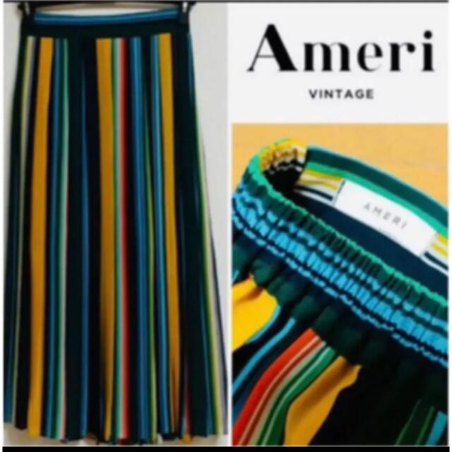 AMERI FINE LINE PLEATS SKIRT美品アンタイトル