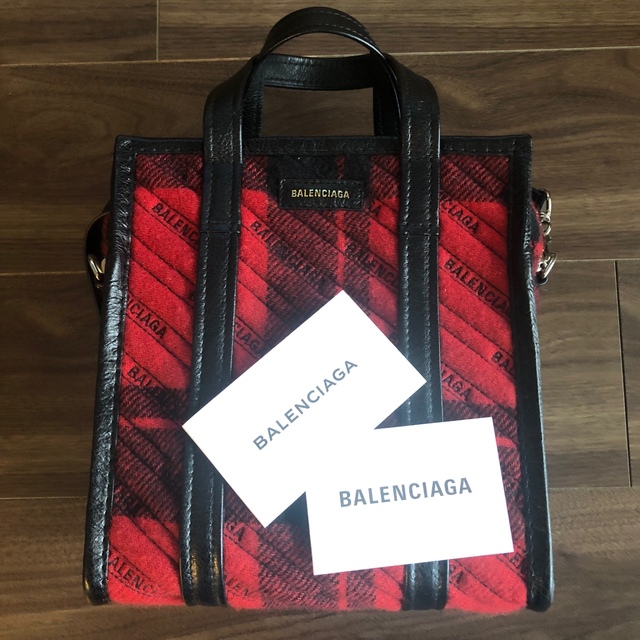 BALENCIAGA バレンシアガ バザール チェック バッグ