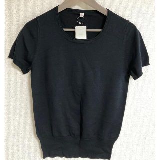 ユニクロ(UNIQLO)の【新品未使用】UNIQLO シルククルーネックセーター（半袖）(ニット/セーター)