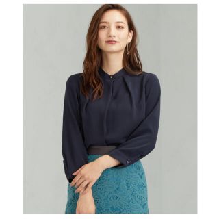 ユナイテッドアローズグリーンレーベルリラクシング(UNITED ARROWS green label relaxing)のタックカラー プルオーバー ブラウス(シャツ/ブラウス(長袖/七分))